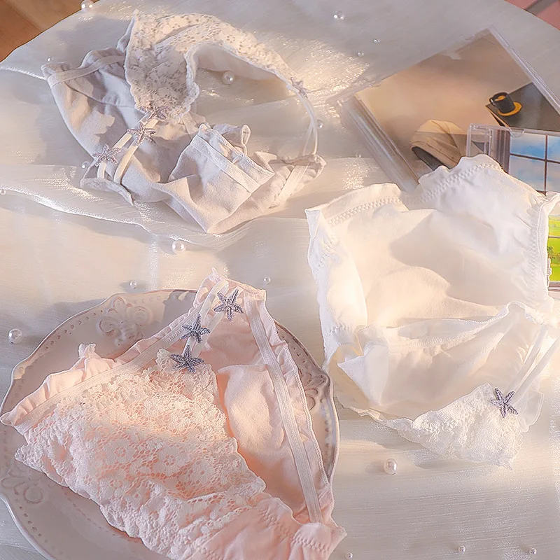 

Cute Lolita Love Lace Girl Underwear Summer Thin Ice Silk Wrap Buttock Section Sexy Cool Cotton Sexy Breathable Women Briefs