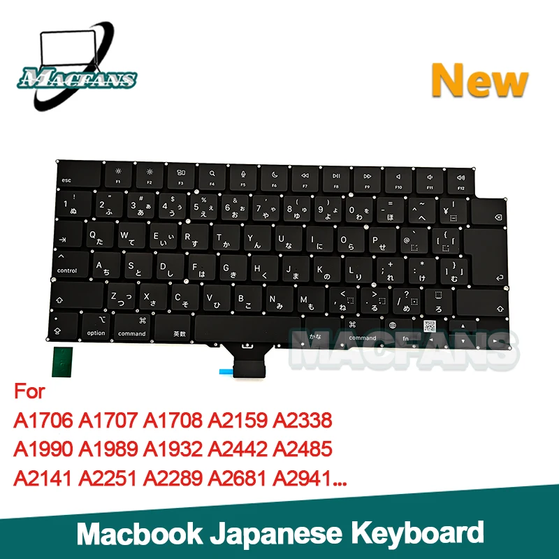 ラップトップ日本語キーボード Macbook A1466 A1534 A1706 A1989 A2141