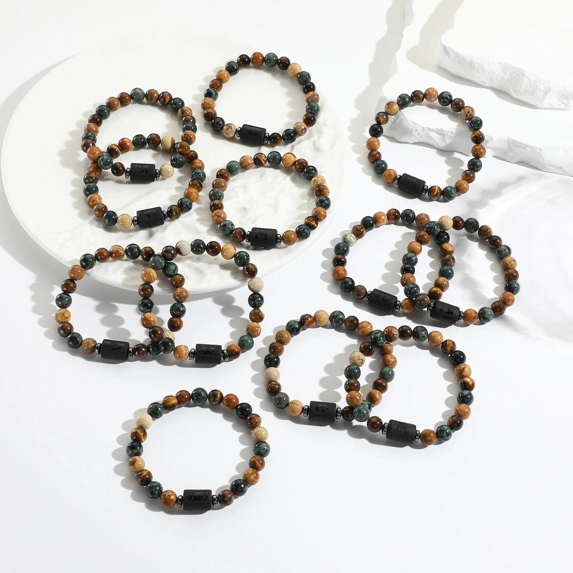 12 Zodiac Bracelets Natural Stone Cancer Virgo Leo Libra Bracelet Couples Bracelets Jewelry charm bracelet pulsera hombre 1 12 Zodiac Bracelets Natural Stone Cancer Virgo Leo Libra Bracelet Couples Bracelets Jewelry charm bracelet pulsera hombre 1