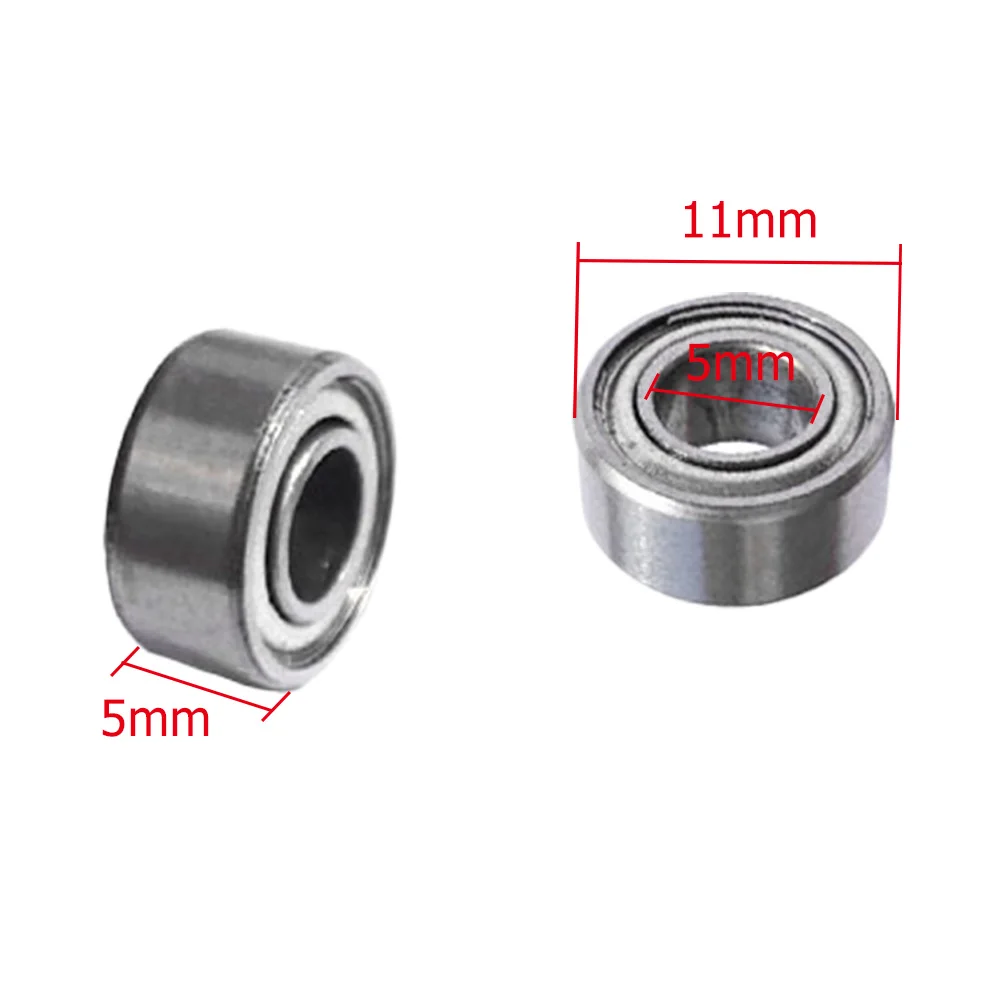 10pcs High Speed Bearing Miniature 685ZZ Quiet Carbon Steel Strong Load Capability Replacement 5x11x5mm Power Transmission Parts