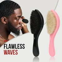 New MAN Hair Brush Boar Bristle For Men's Beard Shaving Comb Face Massage Facial Hair Cleaning Brush Wave Comb Drop Shipping 1