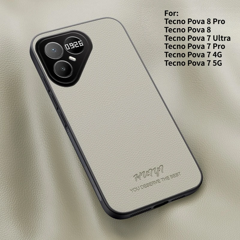 Leather Magnetic Anti-Fall Case - Elegant Business Design