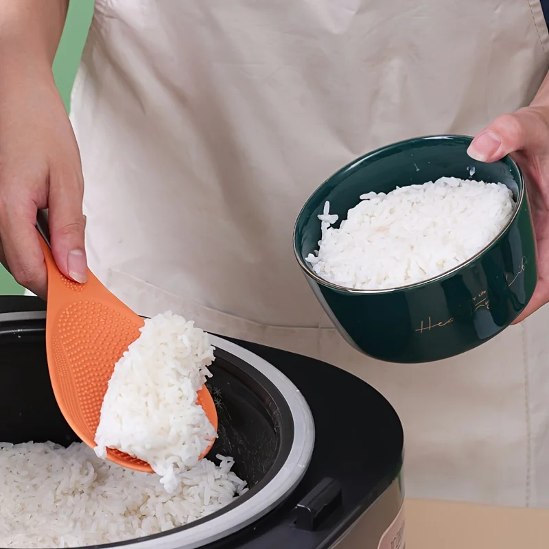 1pc Plastic Rice Shovel Non-stick Rice Cooker Non-stick Spoon Household Spoon for Beating