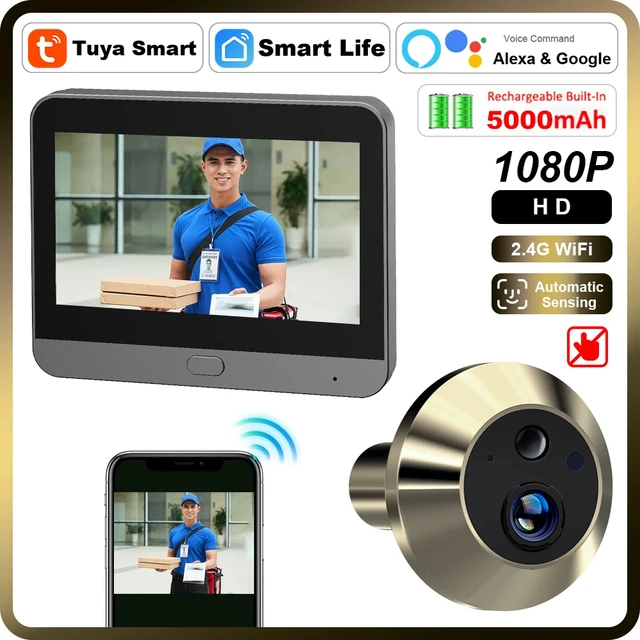 Timbre Inalámbrico con Cámara, 720P HD Videoportero WiFi, portero  automatico, Detección De Movimiento, Visión Nocturna, Admite Tarjeta SD,  Detección Humana (Size:64G SD Card,Color:Doorbell-720P) : .com.mx:  Herramientas y Mejoras del Hogar