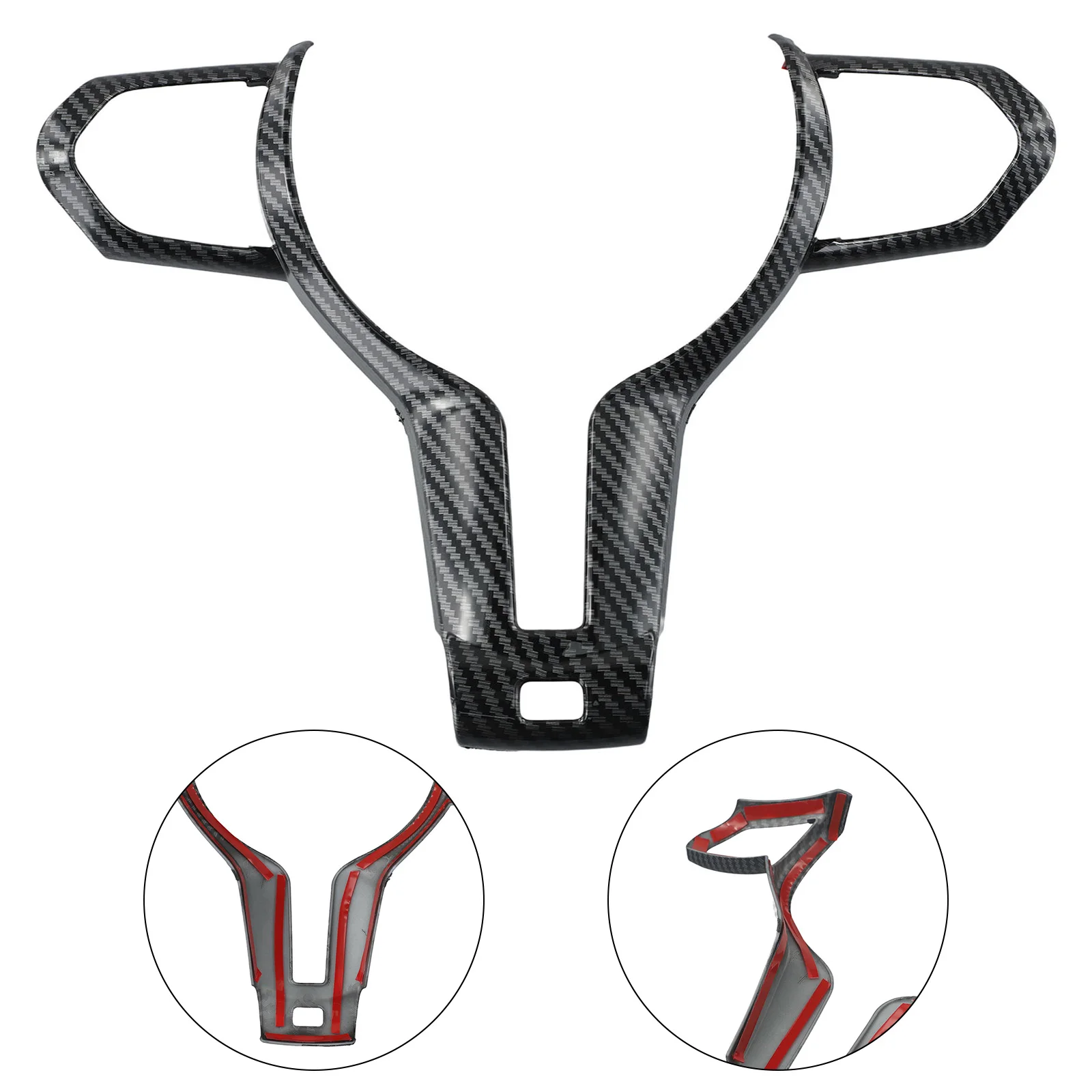 

Чехол на руль 1 шт., обшивка для руля, водонепроницаемые аксессуары для интерьера, крутой дизайн из АБС-пластика и углерода, с диагональным узором