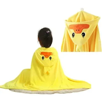 Asciugamano da bagno con cappuccio Morbido peluche Asciugamano da bagno per bambini Assorbente Cartoon Duck Pattern Accappatoio Ottimo regalo di Natale per neonati e bambini piccoli 1