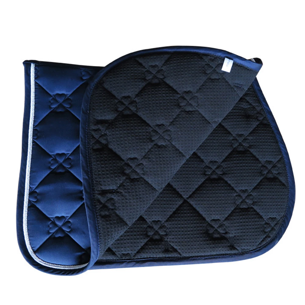 Saddle Pad Horse Riding Dressage Supportive Mat 300G T/C Cotton Shock Absorbing Equestrian Equipment Accessory All Purpose horse riding equipment saddle cushion