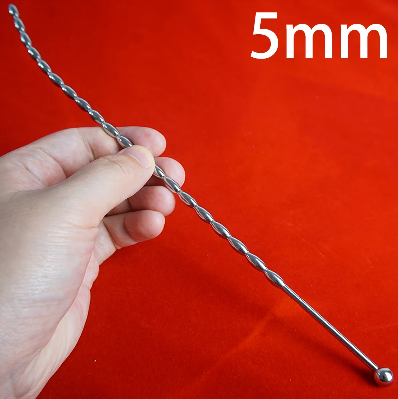 Curved Urethral Insert Penis Plug Stainless Steel,Metal Urethtra Urethra Dilator Sounds Beads,Long Uretre Sounding Catheter