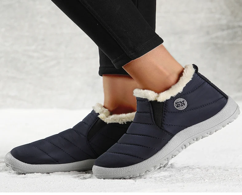Männer Stiefel Klassiker Wasserdichte Schnee Stiefel Für Winter Schuhe männer Schwarz Pelz Stiefel Knöchel Winter Schuhe Casual Botas Para hombre – Detail 22