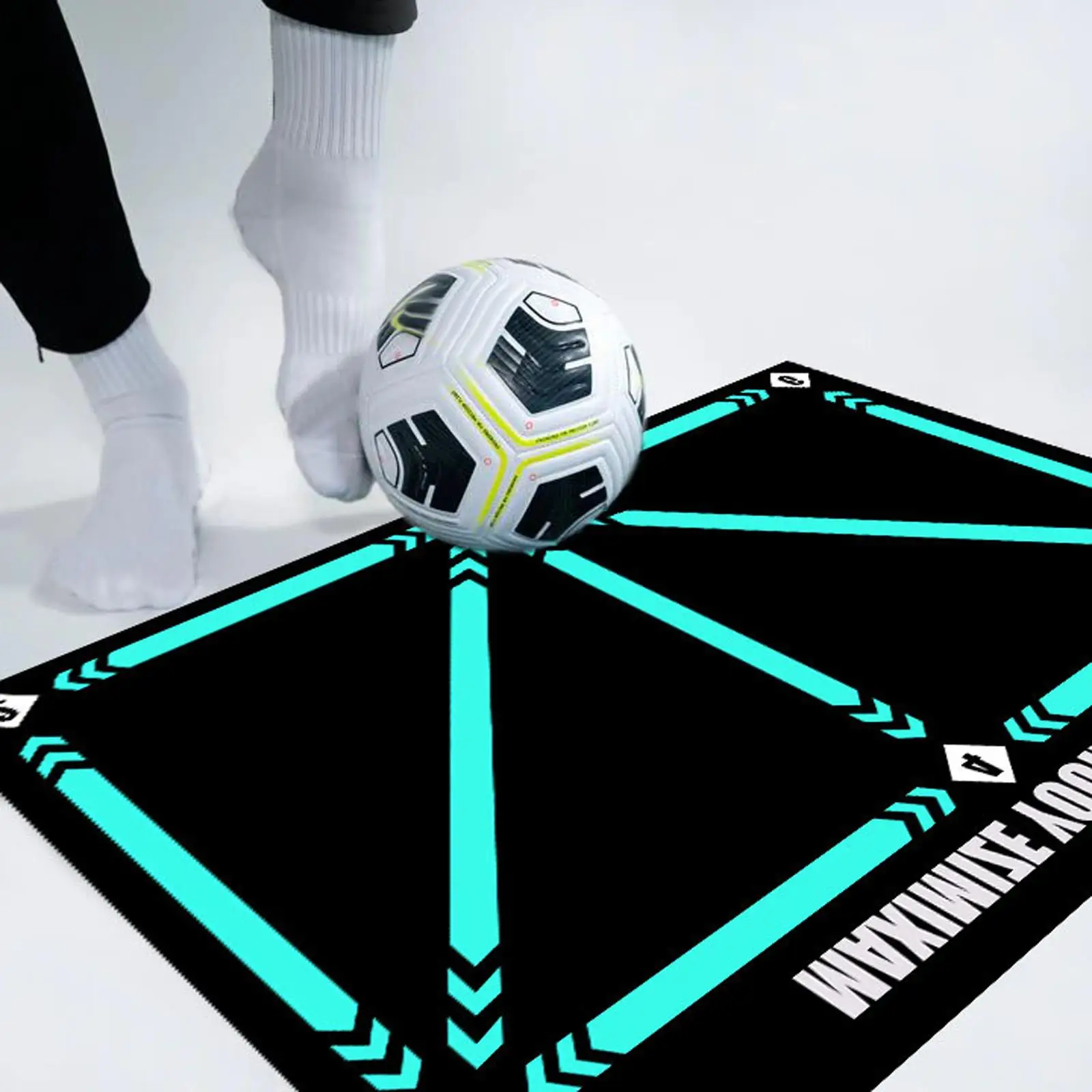 

Football Footstep Training Mat Anti Skid Carpet Supplies Mini Training Pace Ball Control Player Equipment Soccer Training Mat