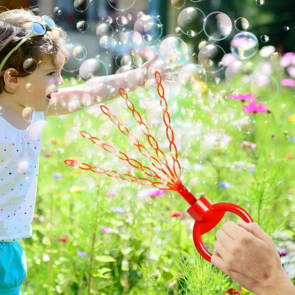 Five Claw 32 Hole Smiling Face Bubble Stick Open Bubble Blowing Machine Water Amusement Equipment Water Machine