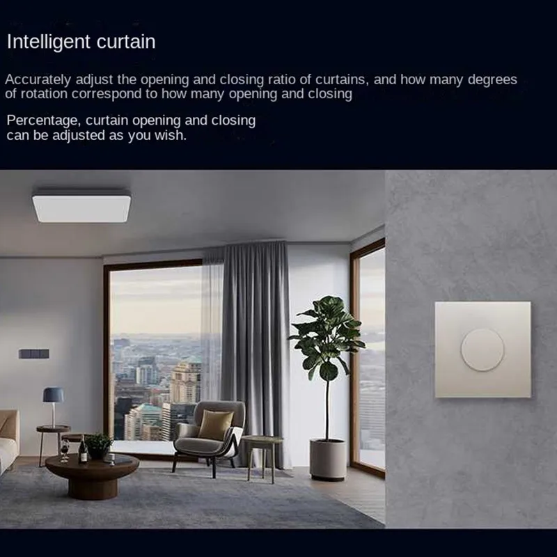 Aqara 스마트 디머 H1 무선 로터리 스위치 Zigbee3.0 스마트 홈 전구 조명 커튼용 원격 제어 앱 홈킷과 함께 작동