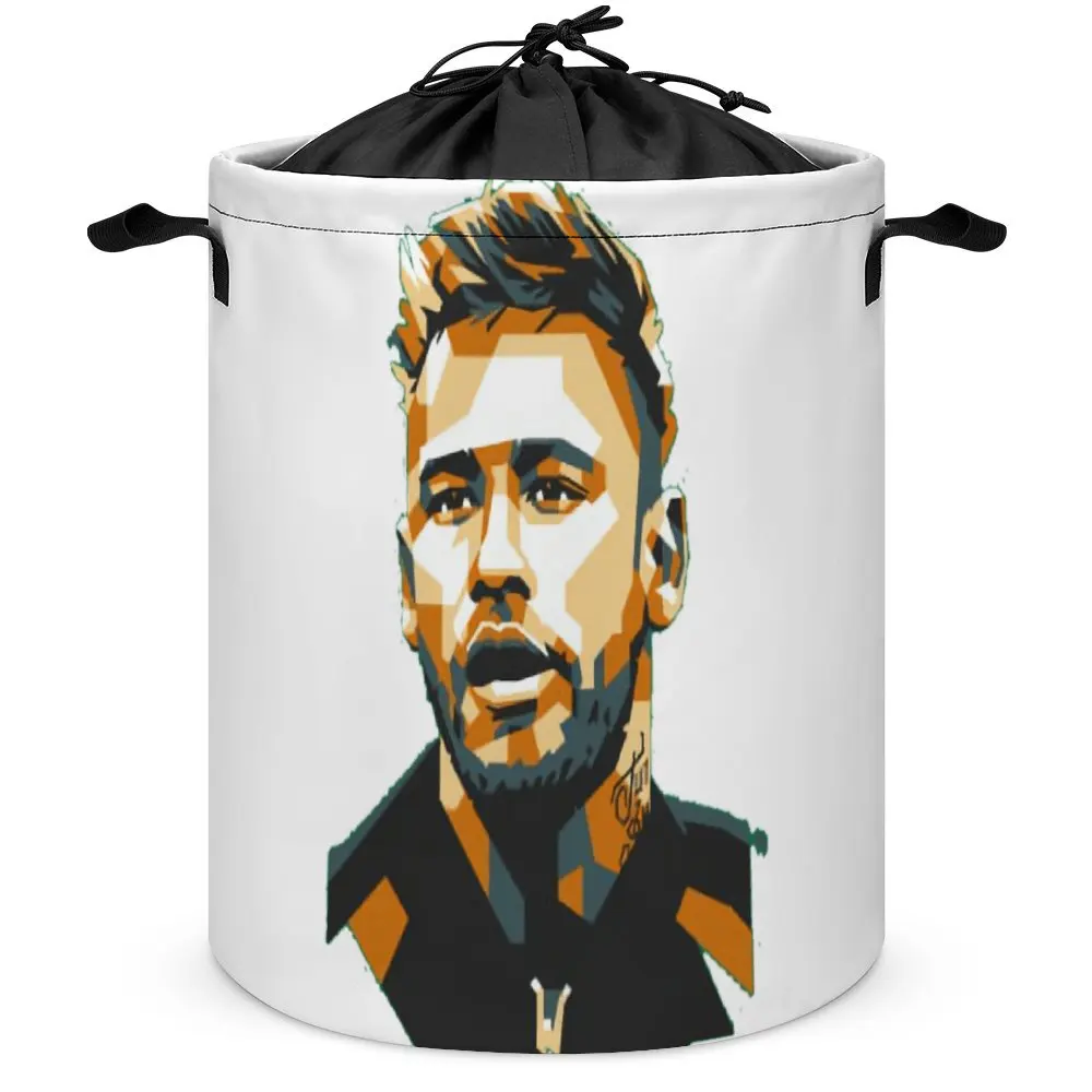 Neymar E Jr Brazil Celebrate Soccer Striker 106 Cesto Portabiancheria Legare La Tua Tasca Sporca A Prova Di Polvere Novità Libri Per Stare Super