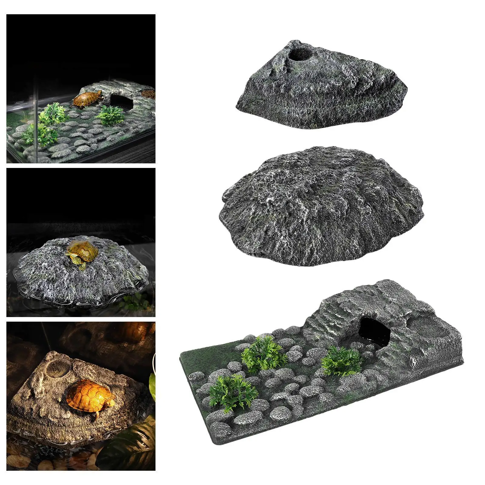 Turtle Basking Platform Resting Terrace Terrapin Habitat Aquarium Climbing Ramp for Geckos Frogs Bearded Dragon Lizard Newts