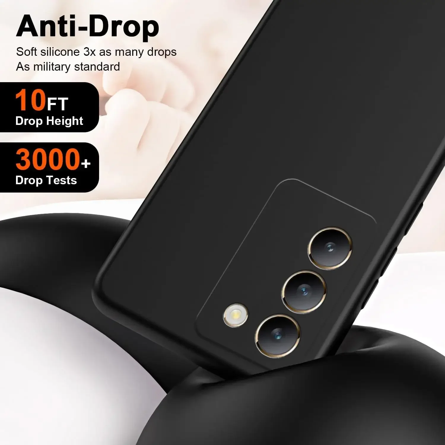 Flexible Liquid Silicone TPU Protective Phone Case Cover Shell