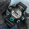 YIKAZE Y73 Men's Watch Digital Sports Electronic Wristwatch Large Dial Multifunctional Waterproof Luminous Alarm Male's Bracelet 1