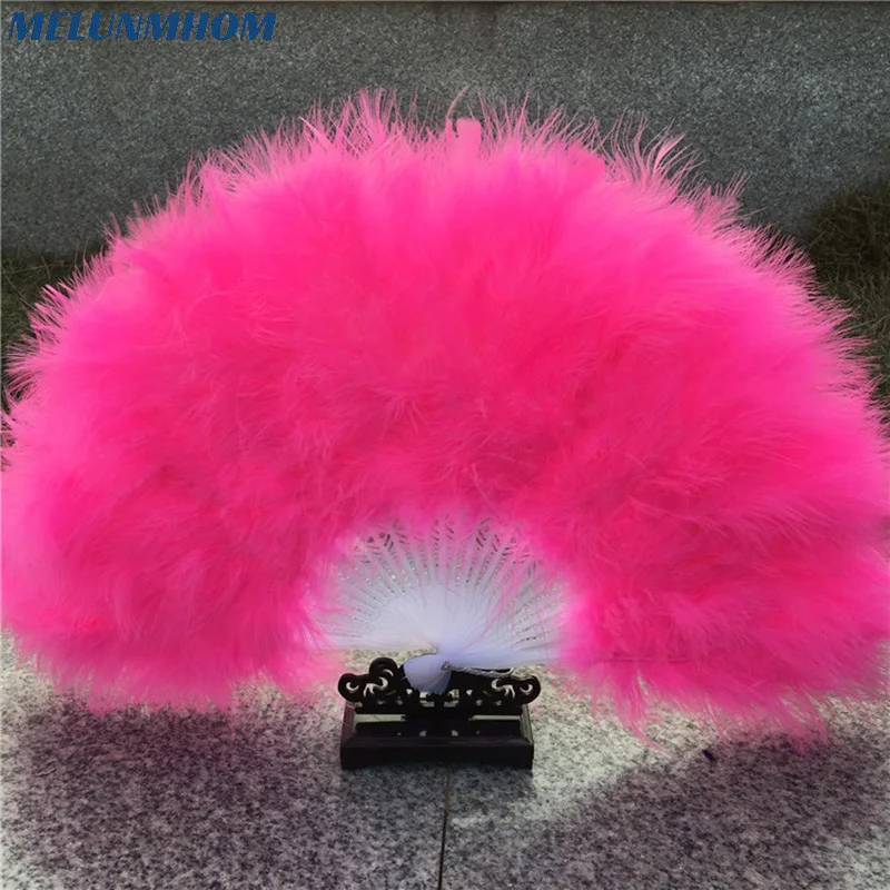 Chinese Folding Fan Hand Fans Wedding Favors Party Festival Decorative Feather Fan Abanicos Para Boda Eventail A Main