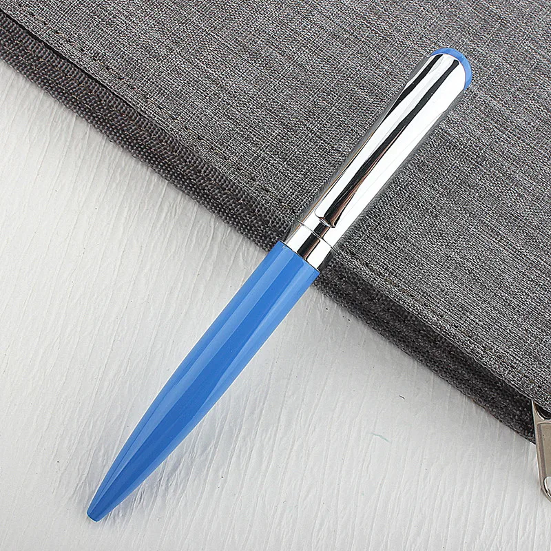 Luxury Stainless Metal Ballpoint Pens School Business Office Signature Roller Pen Writing Ballpen Student Stationery Supplies