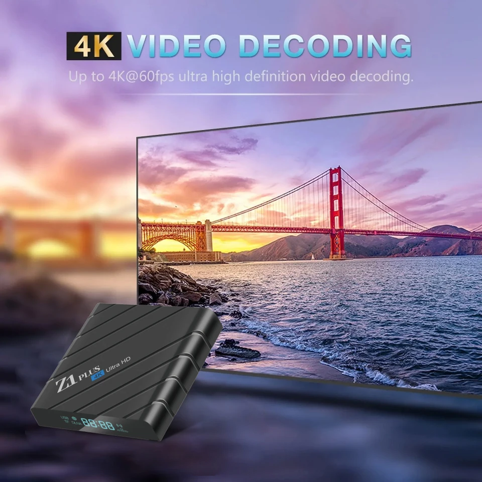 Original Z1 Plus H618 TV Box Android 12 Allwinner H618 Quad Core
