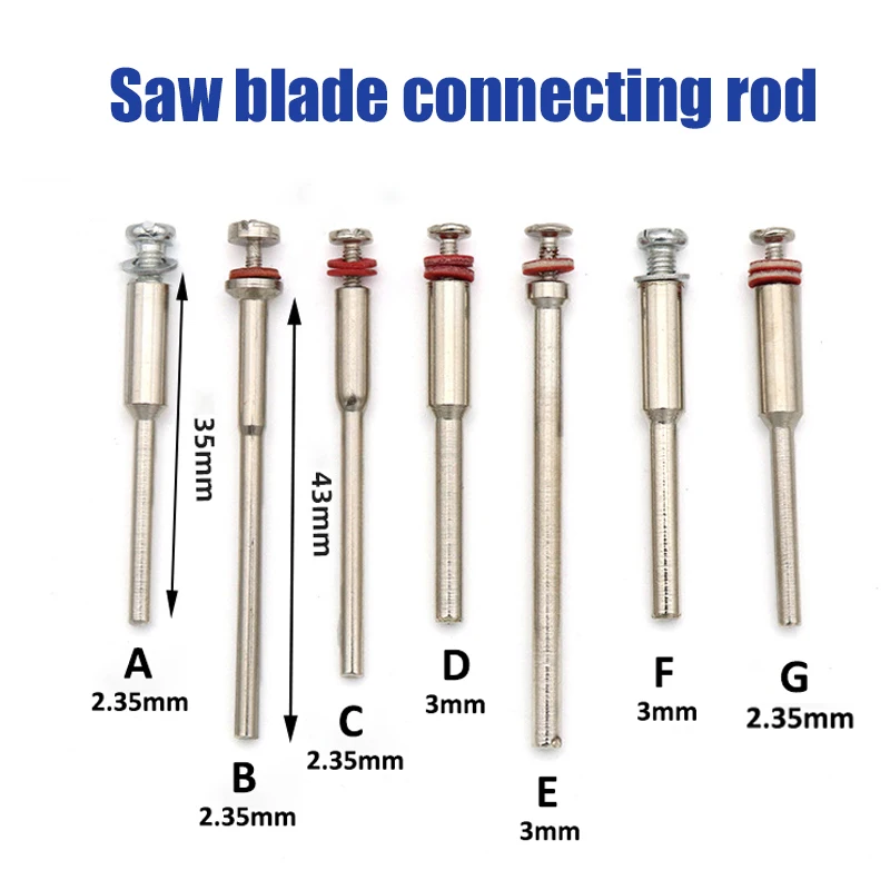 

5-50pcs 2.35/3mm Shank Circular Saw Blade Connecting Clamp Rod Rotary Tool Woodwork Dremel Electric Mini Drill Cut-off Disc Tool