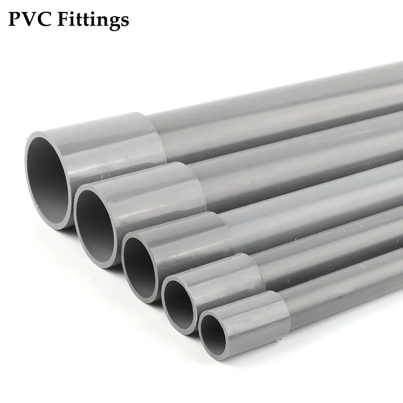 

Grey PVC Pipe Straight Coupling Connector Aquarium Water Supply Plastic Water Pipe Equal Quick Joints Garden Irrigation Fittings