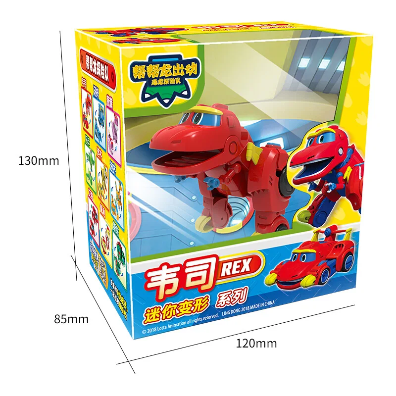 Action Figure Min Gogo Dino ABS Deformation Car/Airplane REX/PING/VIKI/TOMO Transformation Dinosaur Toys For Kids Gift