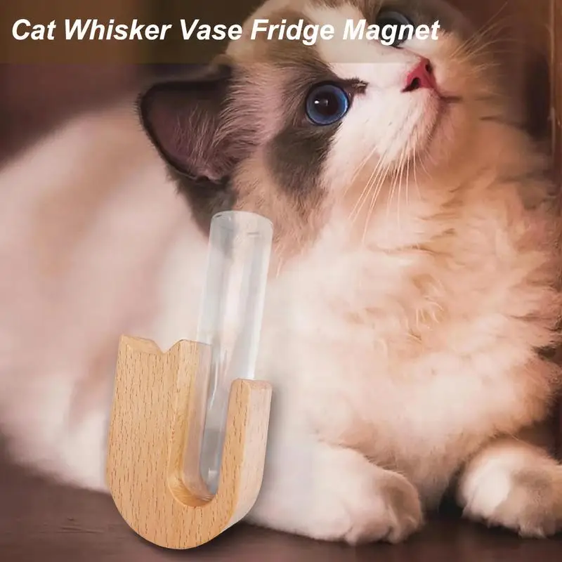 Whisker Vase Pet Whisker Vase Magnets For Refrigerator Creative Kitten Whisker Vase Fridge Magnet Tiny Decorative Vase Magnet 2