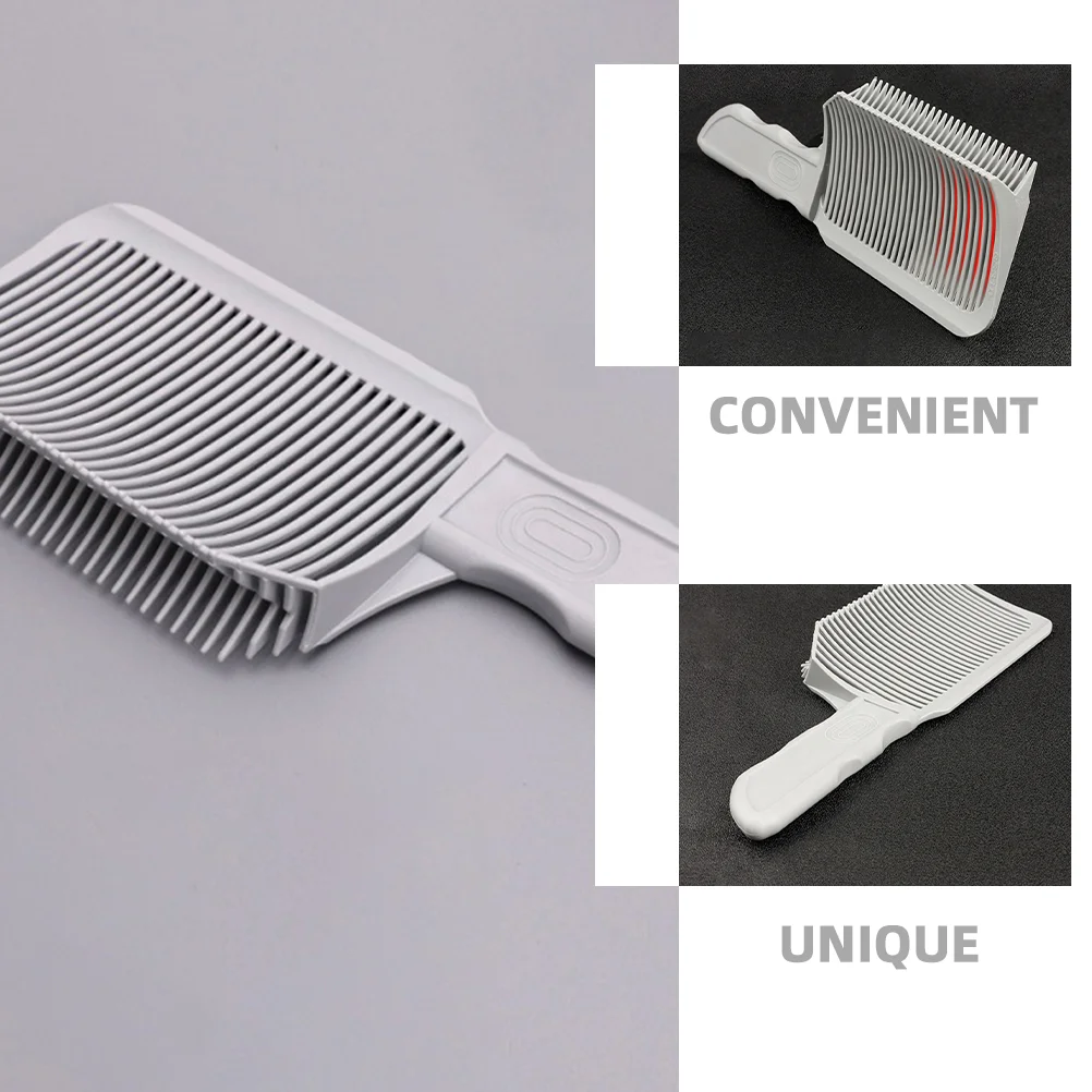 3 Pcs Combs Men's Blending Friend Fade Dilute Barber Haircut for Stylist Light Grey Tool Man 6