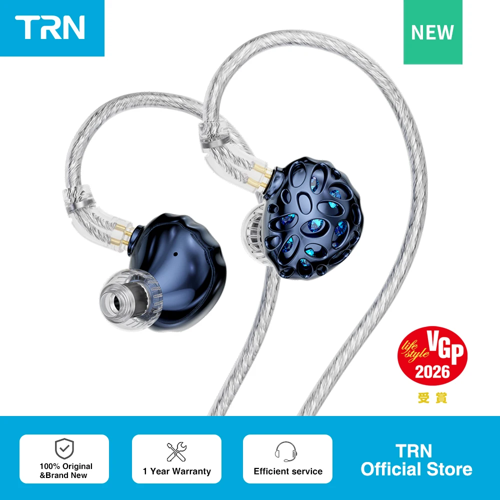 TRN クジラサメ ハイブリッドイヤホン トリプルダイナミック+平面型