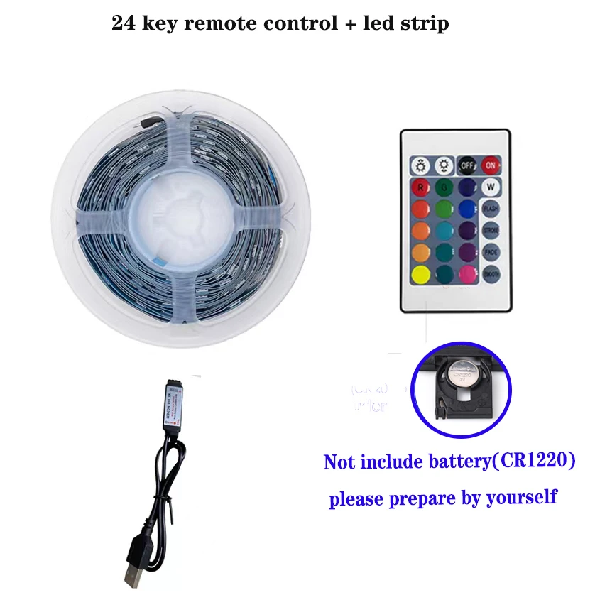 Tira Led Rgb 5050 Ext/int Control Remoto 5mt 16 Colores