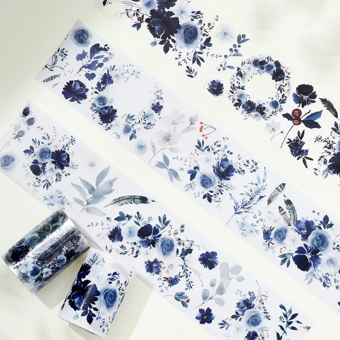 

WT 6cm Wide Floral Washi Tapes Lovely Shielding PET Masking Tape Diary Handwork Background Scrapbooking Stickers 5Meters