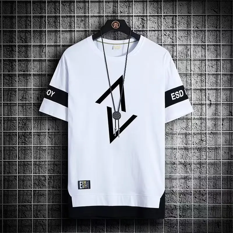 T 셔츠 브랜드 남성 의류 티셔츠 패션 반팔 티셔츠 streetwear 여름 라운드 넥 티셔츠 남자 스포츠 sportwear 빈티지