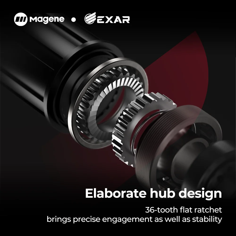 Carbon Fiber Wheelset Ultra Series Integral Front Rear Wheels Inertia Stability Ceramic Bearing Flat Engagement Ratchet