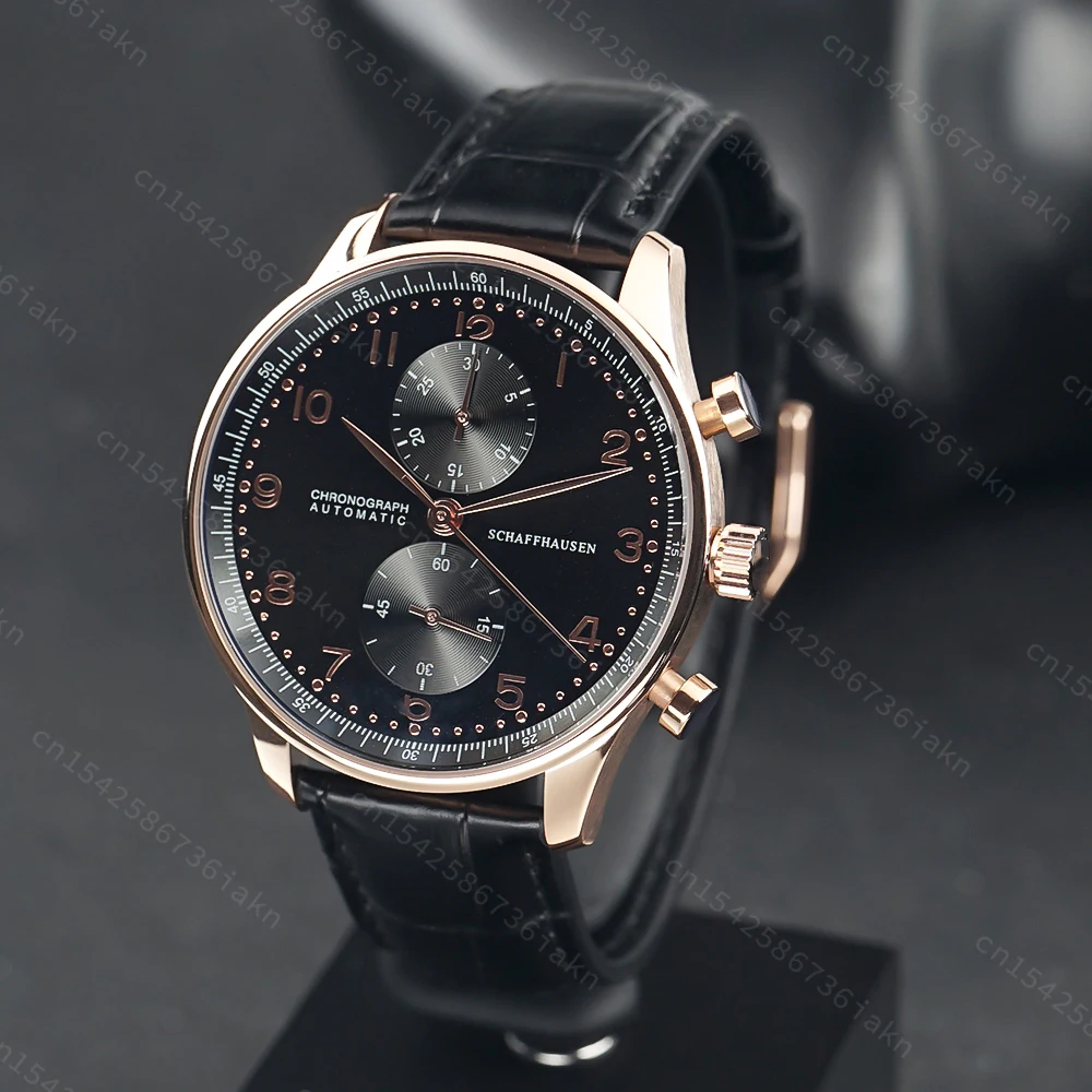 2022 Fashion New Men's Automatic Watch 44mm Sapphire Crystal Glass Stainless Steel Leather Strap Sports Leisure Waterproof