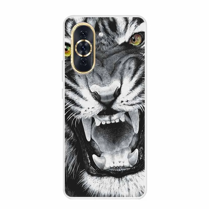 Huawei Nova 10 Pro Clear Marble Soft TPU Silicone Back Cover – Elegant Protective Case