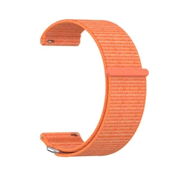 Nylon Loop Sport Strap for Smart Watches - Universal Fit for Men and Women (Fresh oranges)