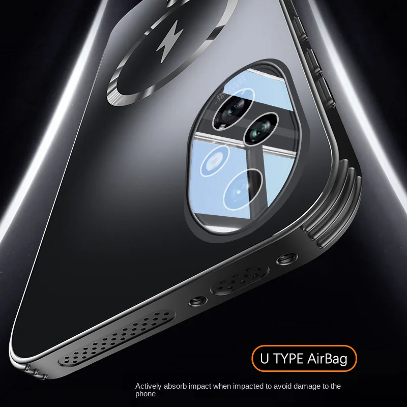 Magnetic Heat Dissipation Matte Shockproof Back Case with Full Cover Design