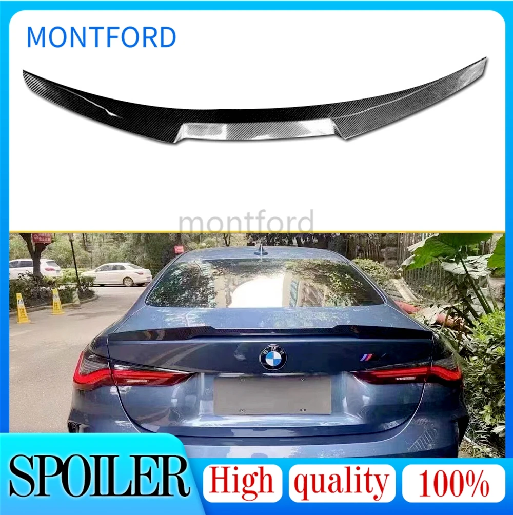 

G22 M4 Style Car Rear Trunk Spoiler Lip Boot Wing Lip For BMW 4 Series G22 430i G82 M4 2021-2022 Car Rear Roof Lip Spoiler