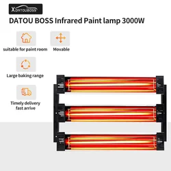 DATOU Shortwave Infrared Heat Lamp 3000W Infrared Paint Curing Lamp Baking Dryer Paint Booth Infrared Heating Light Repair Paint