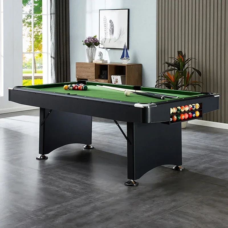 7FT 84" folding pool table indoor billiard table for snooker game no need assembly in Green color TP-8410 3