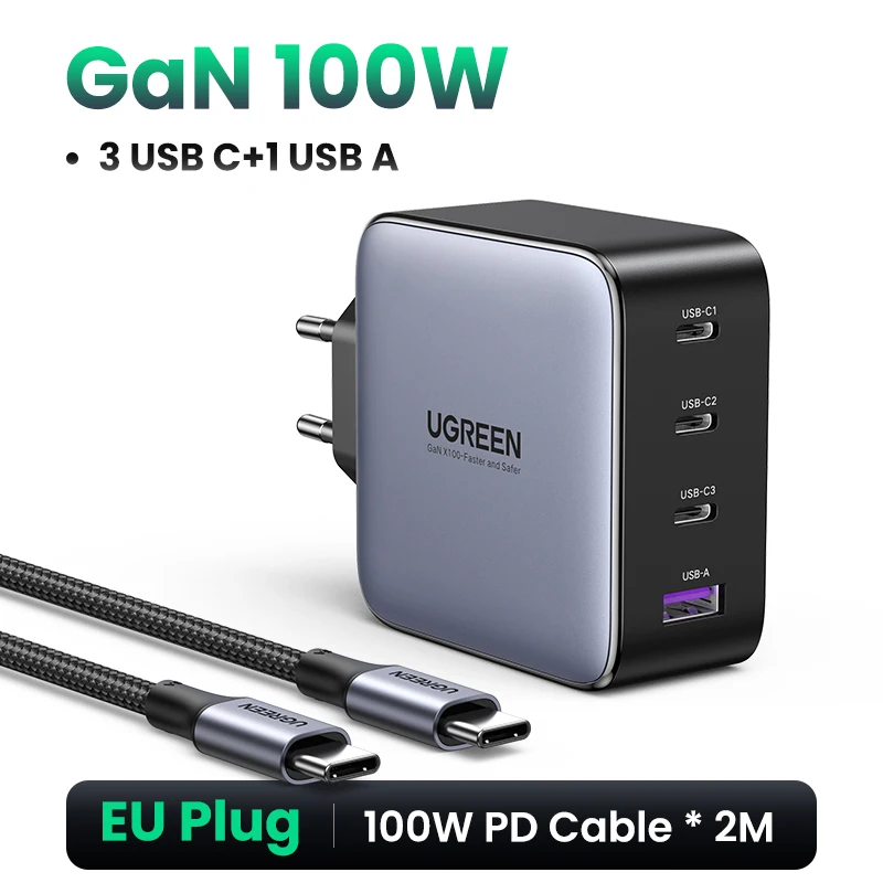 Ugreen 100w Usb C Multiport Charger  Ugreen 100w Gan Fast Charger - Pd  Charger 100w - Aliexpress