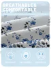 1 Simple modern Plant Flower printed matte Fitted Sheet, bedroom printed bed cover, bedding (excluding pillowcases) 5