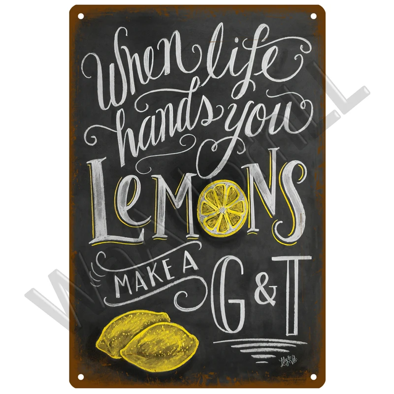 Targa In Latta Vintage Con Menu Classico Cocktail E Ricette – 30,5x20,3 Cm – Decorazione Da Parete Per Bar E Cucina - 2