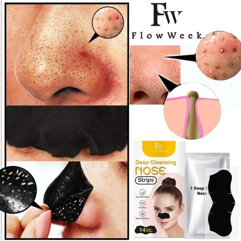 FlowWeek Blackhead Remove Mask Deep Cleansing Nose Strips Blackhead Removal and Pore Unclogging Pore Clean Strips 10pcs jewelry polishing cloths soft clean wiping cloth remove stains double sided cleaning cloth for silver gold jewelry tools
