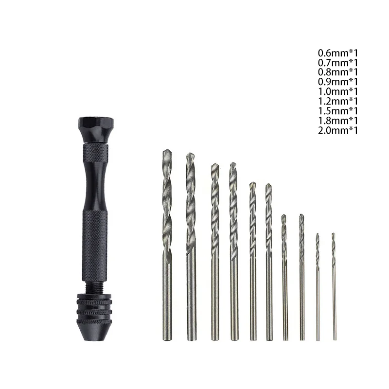 Mini Hand Resin Drill Pin Vise Drill Set Professional Quality Swivel Head  Pin Vise Set for