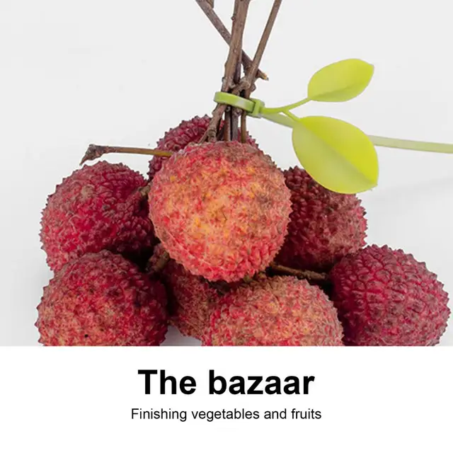 100Db/Beállított Levél Alakú Növényi Öv Egyedi Kábelhuzalt Köthető Huzalkötésű Csomagolás Hordozható Kábel Nyakkendő Kábele Tekercs Kerthez - Image 3