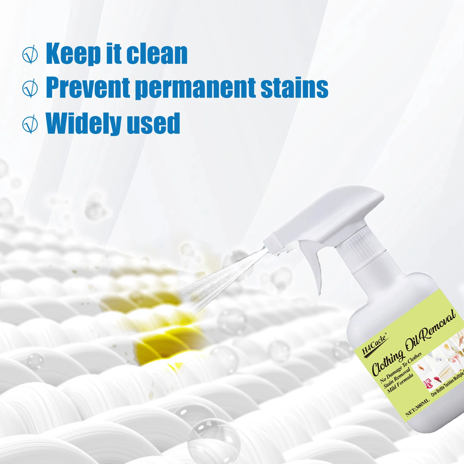 1pc Clothing Cleaner Cleans Garments Removes Stains Grease And Yellowing Keeps Clothing Surfaces Clean And Stain Free