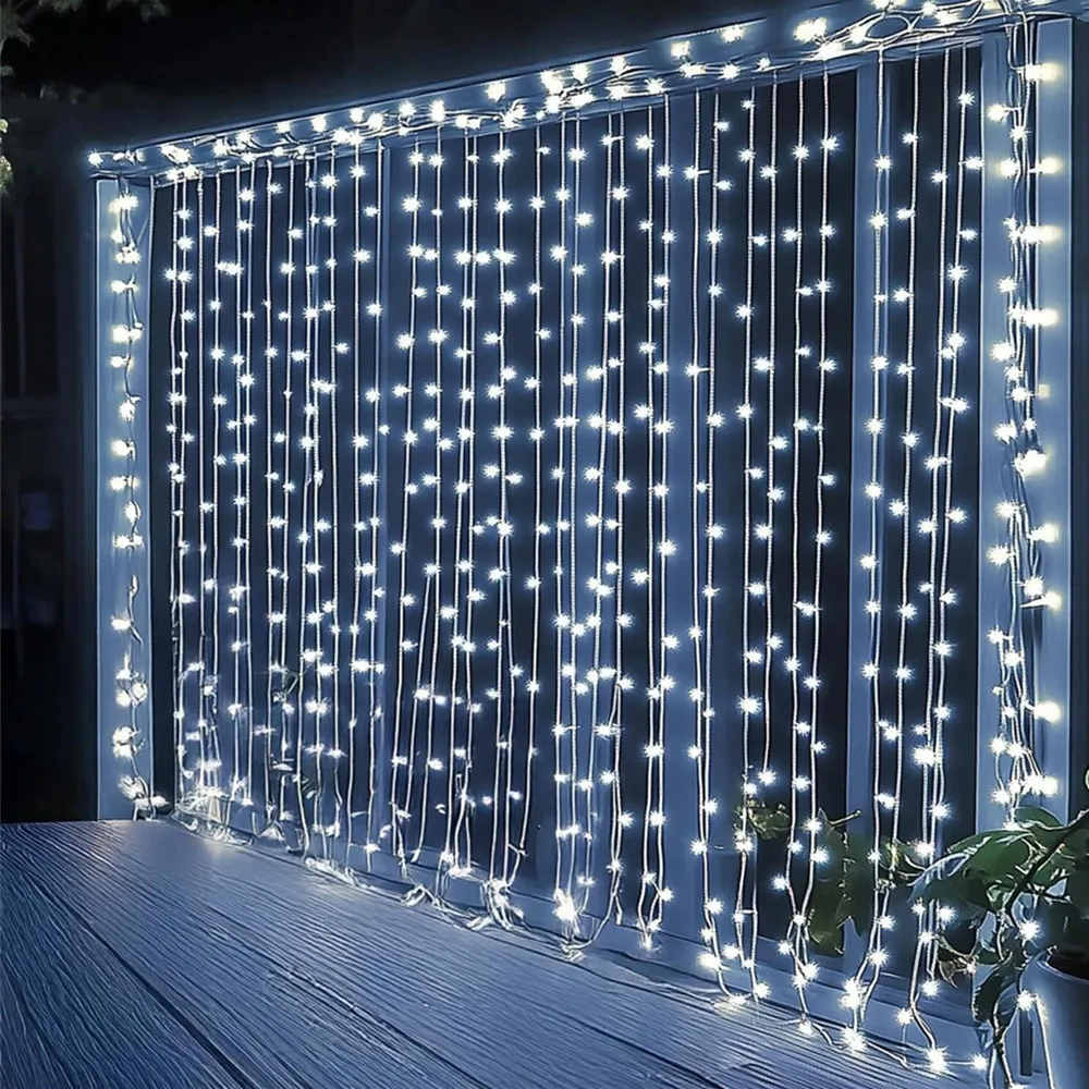 LED Curtain Fairy String Lights for Festive and Home Decor
