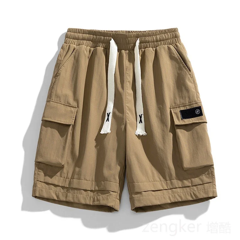 여름 멀티 포켓 대형 느슨한 통기성 반바지 9XL 8XL 멀티 포켓 캐주얼 스트레이트 청소년 유행 스포츠 반바지 남성용