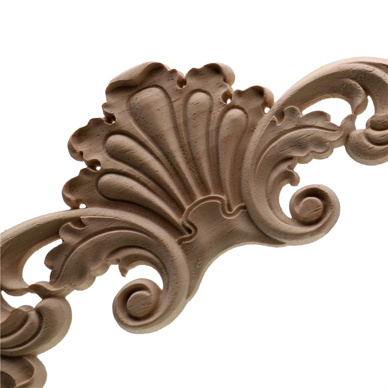 RUNBAZEF  Natural Oak Wood Carved Applique Furniture Decorative Figurine Miniatures Model Home Decoration Accessories